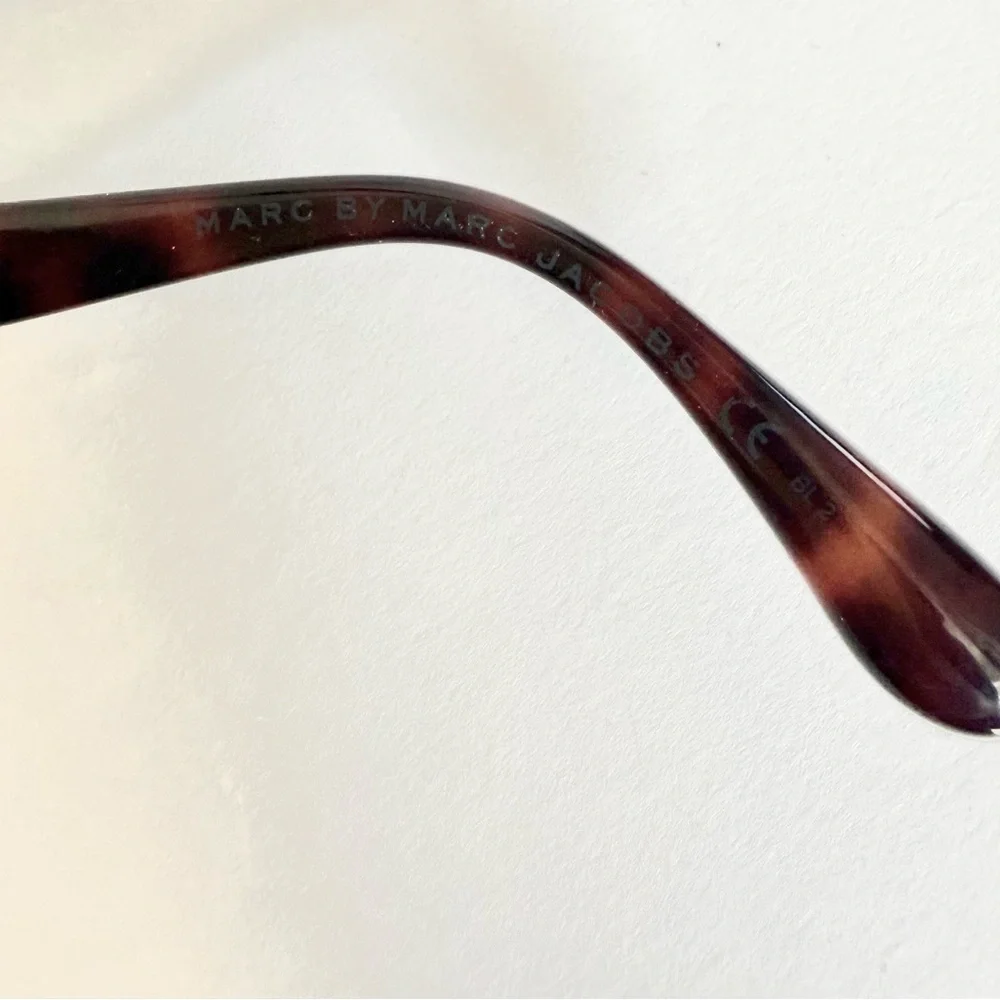 Marc Jacobs mmj306 Silver Heart Round Tortoise Shell Full Rum Sunglasses 54mm